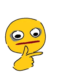 🤔 c15397eb Эмодзи, Мысли, В замешательстве, Вопрос, Размышления whatsapp sticker