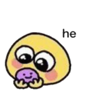 😗 c2b079f2 he Мультфильм, Капля, Милый, Эмодзи whatsapp sticker