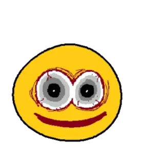 😶 cca23bf7 Эмодзи, Жуткий, Ужасы, Страшный, Странный whatsapp sticker