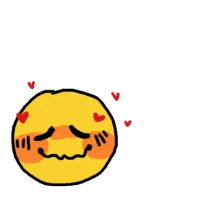 🥰 df11c4ff Эмодзи, Милый, Любовь, Сердечки, Румянец whatsapp sticker