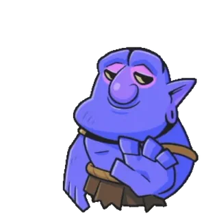 😏 512fa3c9 cartoon, monster, trol, fantasie, ogre, personage, wezen telegram sticker