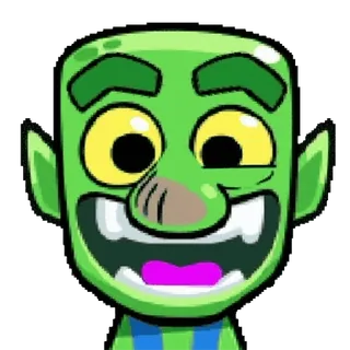 😂 d3eeb9fe goblin, cartoon, personage, groen, monster, fantasie telegram sticker