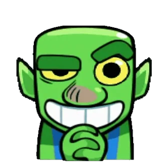 😑 d49157c7 Goblin, Cartoon, Personage, Groen, Fantasy, Spel telegram sticker