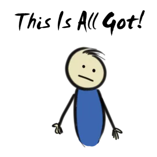 😑 aca976d1 What is this garbage? stick figure, question, funny, comic, cartoon telegram sticker