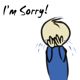 😭 fe23e730 Aw man... sad, crying, emotional, cartoon, upset telegram sticker