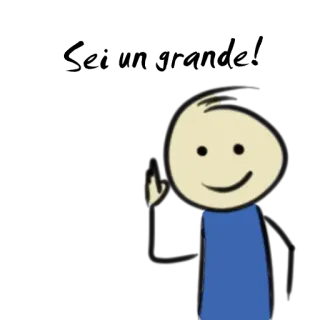 ✋ 65d154e6 человечек, машет, мультфильм whatsapp sticker