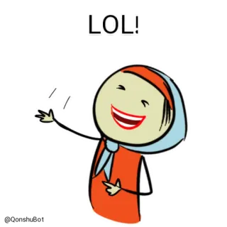 🤣 0ef76d34 LOL! ridere, cartone animato, lol, emoji, divertente, umorismo telegram sticker