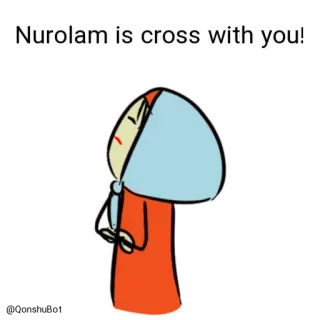 😒 1ffd8090 Nurolam is cross with you! Cartone animato, Arrabbiato, Personaggio, Donna, Croce, Espressione telegram sticker