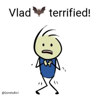 😰 d534b1aa Vlad Vlad terrified! terrified, vlad, stick figure, cartoon, scared, bat telegram sticker