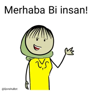 Bi insan ve Zeynep @Qonshubot telegram stickers