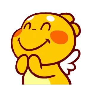 😃 443907ca 공룡, 노란색, 귀여운, 천사, 날개, 행복한 telegram sticker