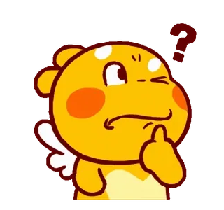 🤔 bc9f15ae 만화, 생각, 질문, 혼란스러움, 귀여운, 캐릭터 telegram sticker