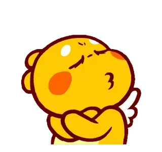 🙅‍♂️ cec66f87 노란색, 동물, 만화, 귀여운, 키스, 사랑, 표정 telegram sticker