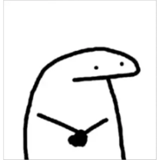 🙂 7a5dc8f9 落書き, 棒人間, シンプル, 漫画, イラスト telegram sticker