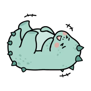 🤣 341c69d6 dinozaur, słodki, zwierzę, kreskówka whatsapp sticker