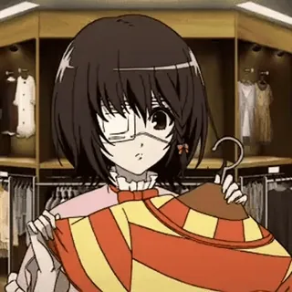 🤗 70bc74c7 Mei Misaki Another Anime, Mädchen, Schuluniform, Kleid, Kleiderschrank telegram sticker