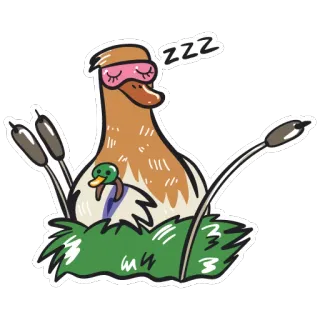 Quack-Quack by @zeligen7 telegram stickers