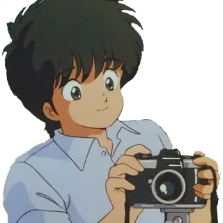 📷 22361fbd Anime, Manga, Aparat, Fotografia, Kreskówka, Postać telegram sticker