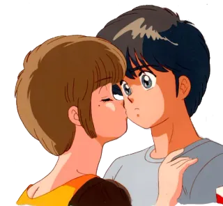 😻 2eb0f365 pocałunek, anime, miłość, para, romans telegram sticker