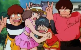 👿 368a252b Good Luck anime, kreskówka, przyjaźń, grupa, zabawa, powodzenia telegram sticker