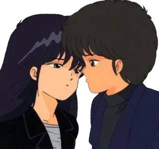 💘 651728a3 Anime, Miłość, Pocałunek, Romans, Para telegram sticker