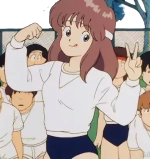 😆 8ccd4175 Anime, Postać, Szkoła, Nastolatka, Dziewczyna, Poza telegram sticker