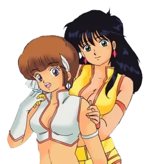 👭 913e12dc Anime, Dziewczyny, Kreskówki telegram sticker