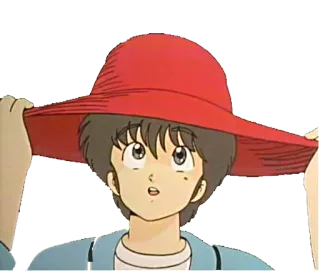 👦 a51119cc Anime, Kapelusz, Postać, Kreskówka telegram sticker