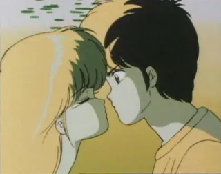 💥 b15e6d44 Anime, Romans, Całowanie, Para, Miłość, Manga telegram sticker