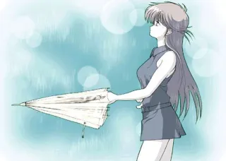 ⚡ e17a2862 Anime, Kobieta, Parasol, Deszcz, Dziewczyna telegram sticker