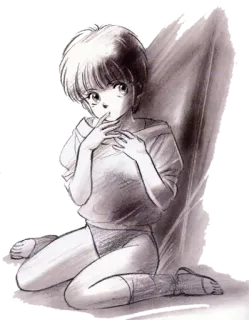 👩 f042a960 anime, szkic, dziewczyna, manga, postać telegram sticker