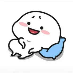 😄 3446d183 fofo, desenho animado, personagem, kawaii, almofada, sonolento whatsapp sticker