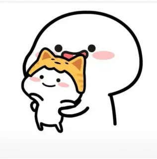 😂 5732c9cd fofo, desenho animado, personagem, kawaii, amigável whatsapp sticker