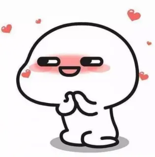 🙈 8ed68c04 fofo, emoji, amor, coração, desenho animado whatsapp sticker