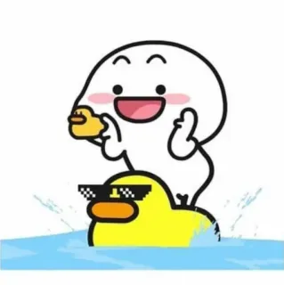 😄 c1242af8 desenho animado, pato, dedo do meio, ofensivo, adesivo, animação whatsapp sticker