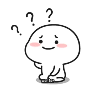 💬 2cc3c66c wontae słodki, kreskówka, postać, ilustracja telegram sticker