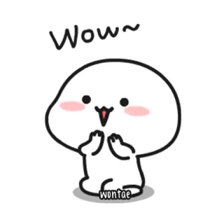 💬 68332aa6 wontae słodki, kawaii, kreskówka, blob, postać, wontae telegram sticker