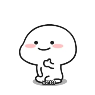 💬 7fcad4ec wontae Kreskówka, Słodkie, Postać, Minimalistyczny, Rysunek telegram sticker