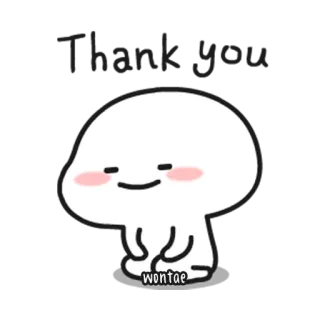 💬 ca44ed36 wontae Kreskówka, Słodkie, Postać, Wontae, Prosty, Kawaii telegram sticker