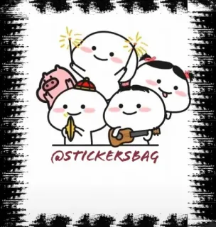 ❤️ 50509790 @STICKERSBAG 贴纸, 可爱, 卡通, 人物, 数字艺术 telegram sticker