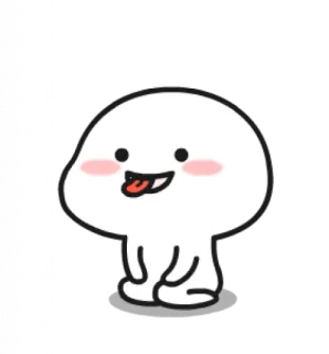 😛 1d6df06e cartoon, blob, cute, happy, funny telegram sticker
