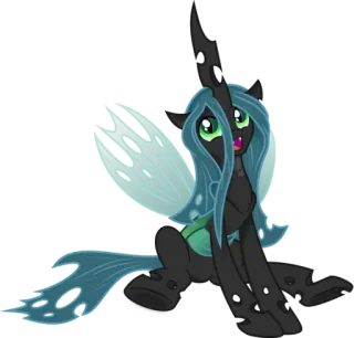 😀 02165a16 Queen Chrysalis My Little Pony my little pony, chrysalis, königin, pony, cartoon telegram sticker