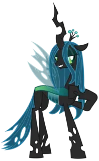 😏 0256c035 Queen Chrysalis My Little Pony Cartoon, Pony, Königin, Chrysalis, Magie telegram sticker