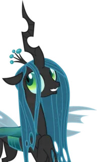 😄 2a59feb4 Queen Chrysalis My Little Pony: Friendship Is Magic Königin Chrysalis, MLP, My Little Pony, Bösewicht, Wechselbalg telegram sticker