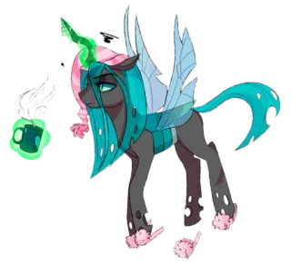😪 52db9f00 Queen Chrysalis My Little Pony Queen Chrysalis, My Little Pony, Wechselbalg, Cartoon, Beflügelt, Hengst telegram sticker