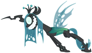 👹 7b04b0eb Queen Chrysalis My Little Pony: Friendship is Magic Cartoon, Königin, Chrysalis, Monster, MLP telegram sticker