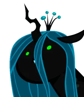 😯 c4b48413 Queen Chrysalis My Little Pony My Little Pony, Queen Chrysalis, Cartoon, Bösewicht, Pony telegram sticker