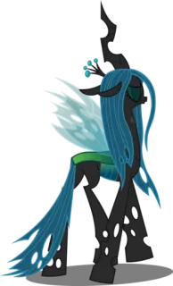 😌 c5886353 Queen Chrysalis My Little Pony Pony, Königin Chrysalis, MLP, Bösewicht, Wechselbalg telegram sticker