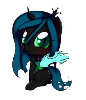 😊 ca6a19ae Queen Chrysalis My Little Pony Queen Chrysalis, MLP, My Little Pony, Cartoon, Pony telegram sticker