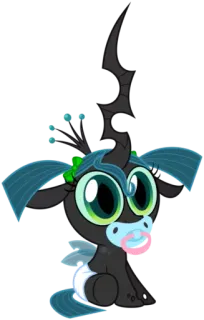 😳 e55235fb Chrysalis My Little Pony Cartoon, Pony, Figur, Süß, Fanart telegram sticker